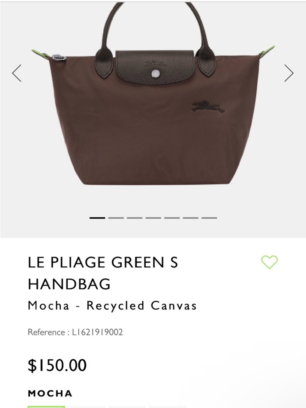 Authentic Longchamp Le Pliage Small Mocha - Picture 5 of 5